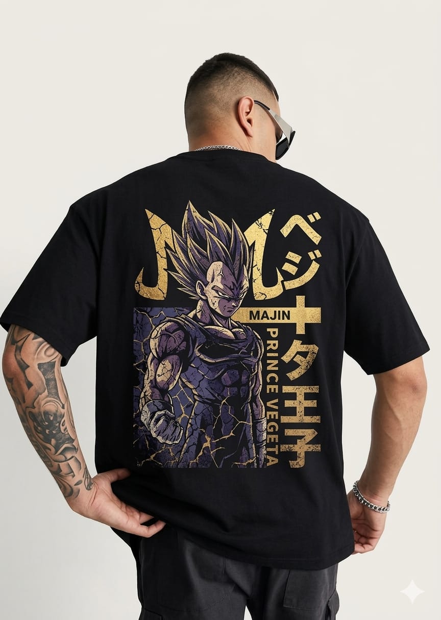 CAMISETA OVERZISE SUPER IMPERIUM VGETA MAJIN